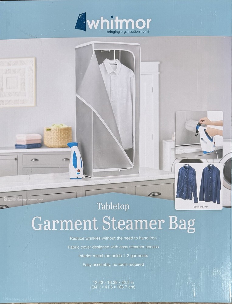 Tabletop Garment Steamer Bag Whitmor
