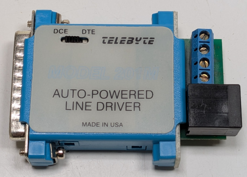 USED Telebyte Model 201M - RS-232 Auto Powered Line Driver