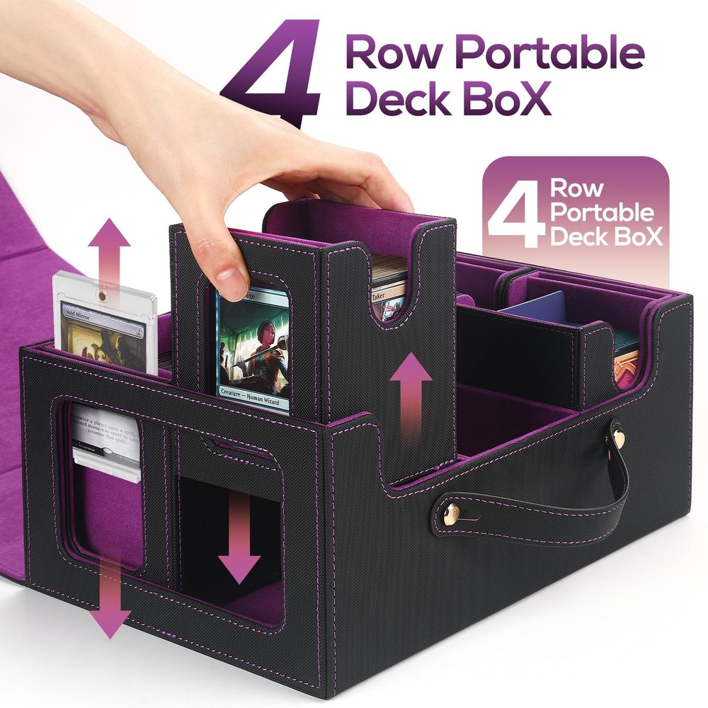 Trading Card Storage Box for MTG, MTG commander deck box，Multi-purpose Deck C...