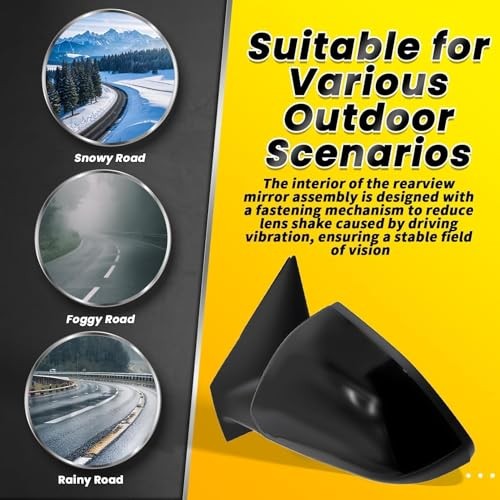 Driver Side Mirror Assembly Compatible with Sonata 2015 2016 2017 2018 Left