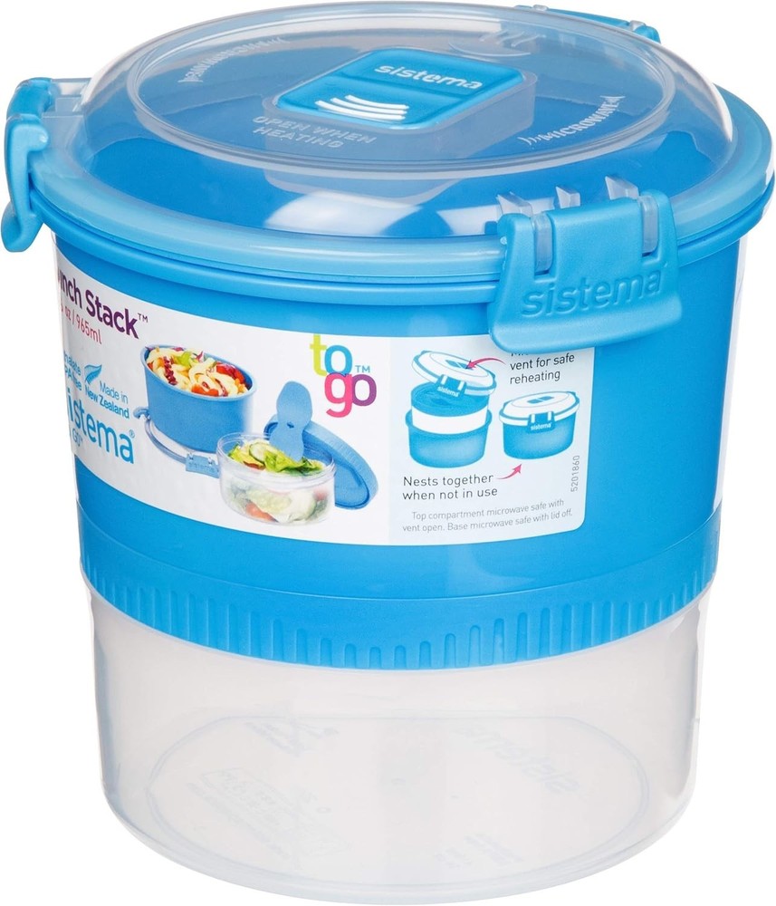 965ml Lunch Stack to Go Polypropylene Assorted Colours 965 ml