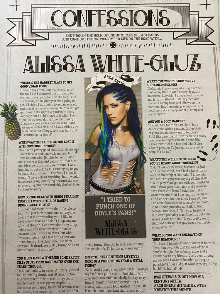 Arch Enemy, Full Page Vintage Clipping