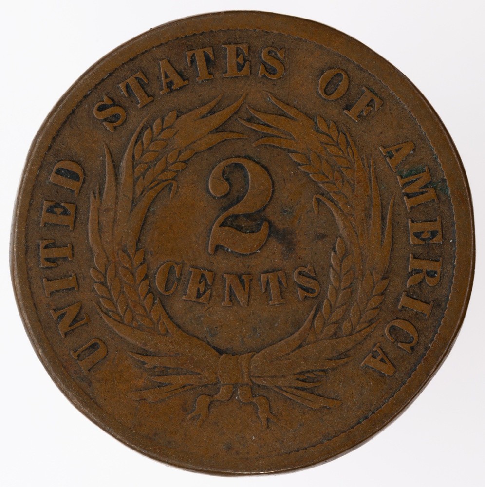 1868 2c Two Cent Piece (B3327)