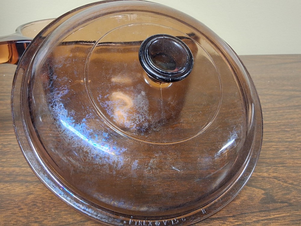 Vintage CorningWare Vision 1.5L Amber With Lid