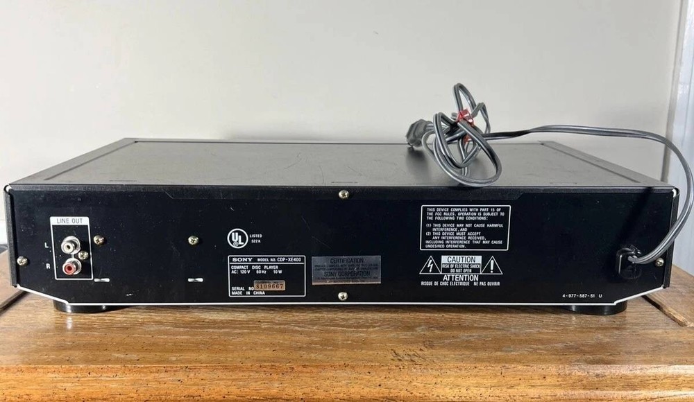 Sony CDP-XE400 Linear Converter Compact Disc CD Player + Remote