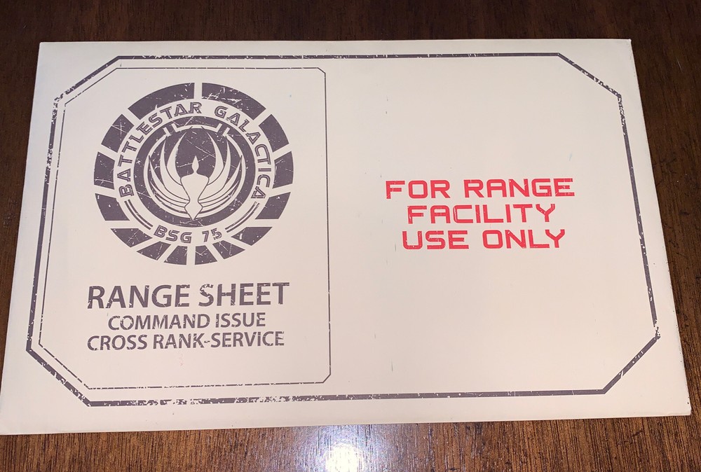 New Loot Crate Exclusive Battlestar Galactica With Envelope & 2 Range Sheet READ