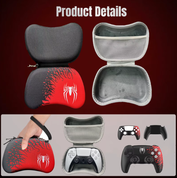 Limited Edition Spider-Man Carrying Case PS5 Controller Holder EVA Hard Shell