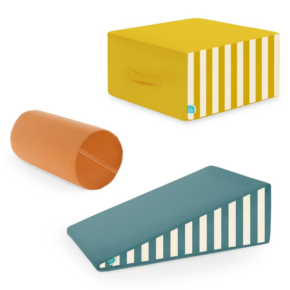 B. toys Modular Foam Shapes Playset with Ramp- Wonder Shapes Balance Board