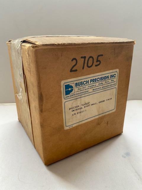 NOS Busch Precision USA 4.5" X4" X 5" UNIVERSAL RIGHT ANGLE PLATE #PE2705G $755