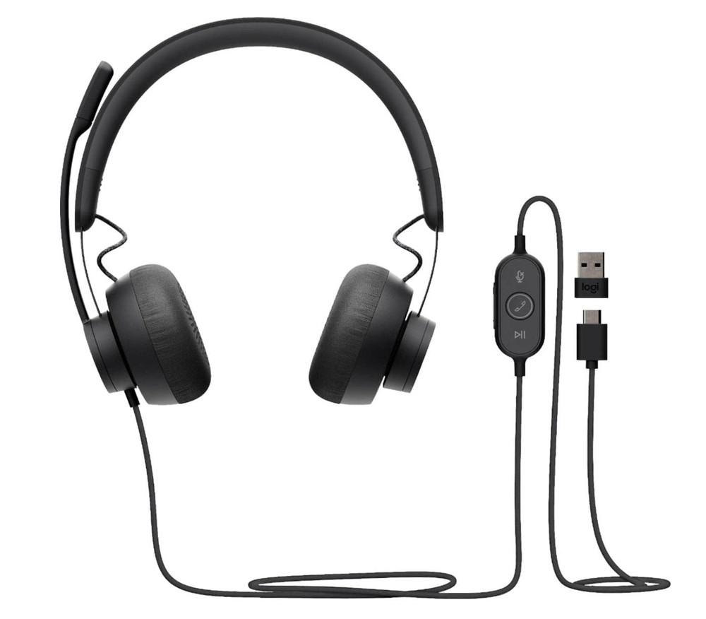 Logitech Zone 750 Headset, 7.1"x6.5"x2.6"