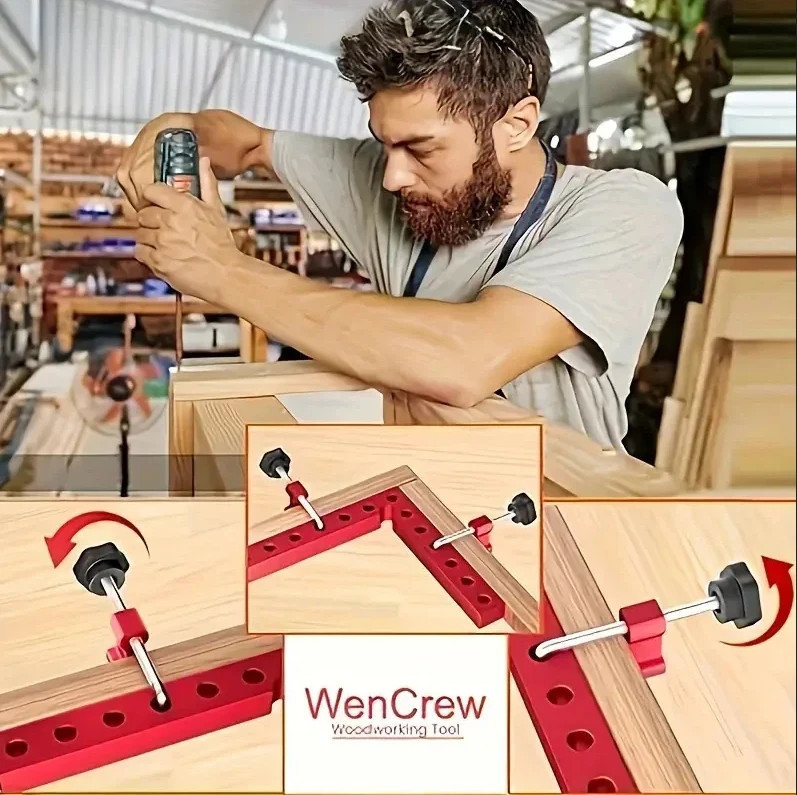 Aluminum Alloy Metal Corner Clamps For Woodworking Positioning 90 Degree 140mm