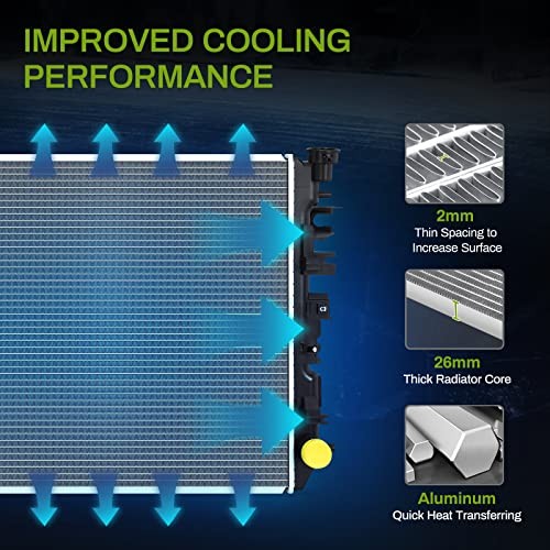 Radiator 09-18 Dodge Ram 1500 & 11-13 Ram 2500 3500 3.6L 3.7L 4.7L 5.7L V6 V8