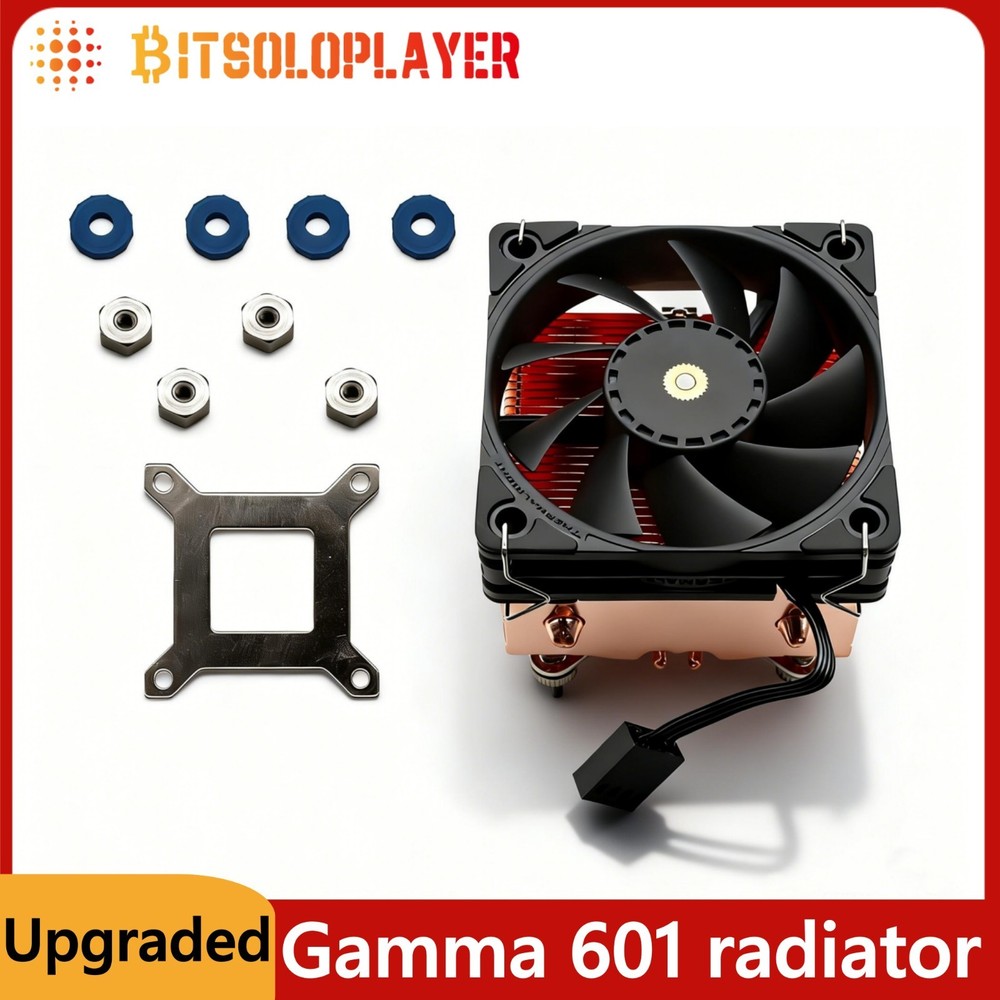 Bitaxe Gamma 601 efficient Ice Tower radiator overclock cooling mining cooler