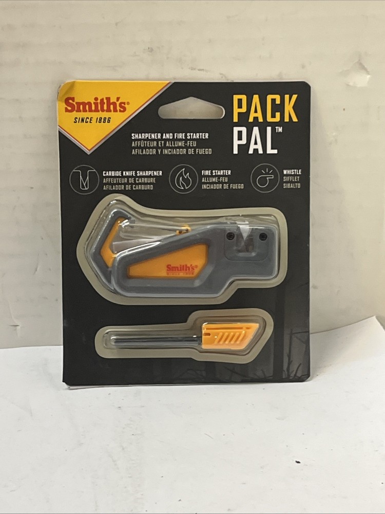 Smith's Pack Pal Sharpener and Fire Starter Grey Sharpener & Fire Starter