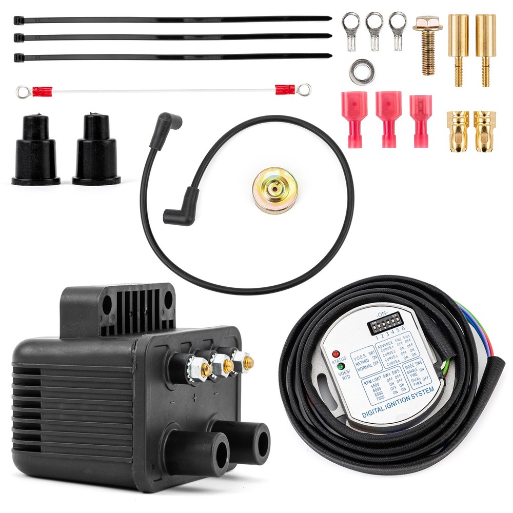 NEW 53-660 Single Fire Programmable Ignition Kit For Big Twin Evo 53-644🌹