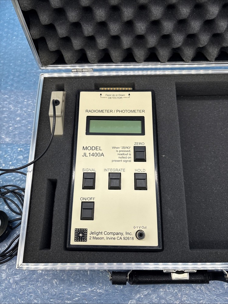 Jelight JL1400A Radiometer / Photometer with Case & CB-100