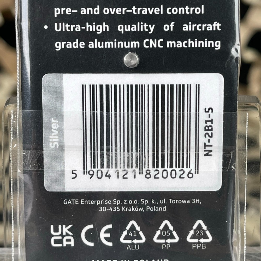 NEW Gate Nova Adjustable Aluminum Trigger - 2B1 - Silver (NT-2B1-SLVR)