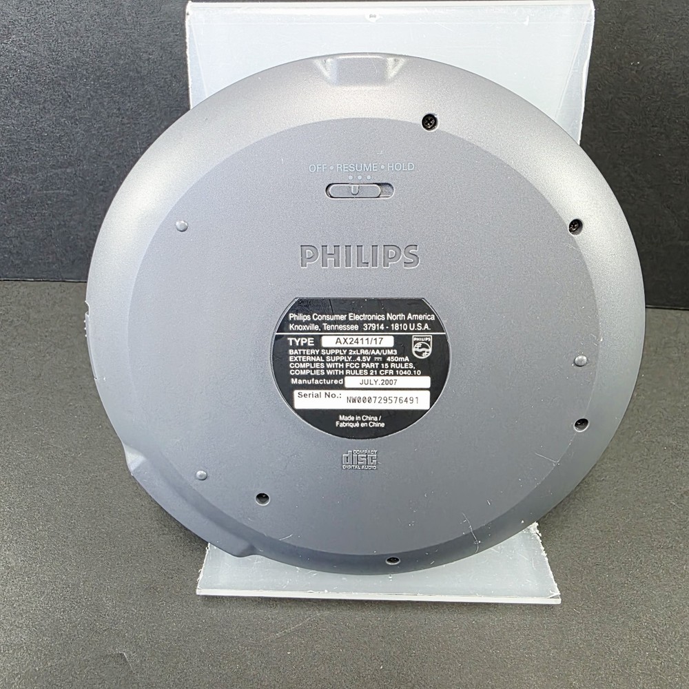 Philips AX2411/17 Portable CD Player Walkman 45 Second ESP