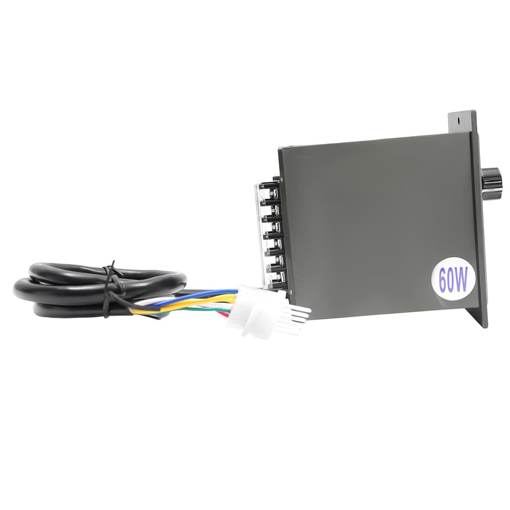 60W 110V AC Gear Motor Electric Variable Speed Controller Single-phase 1:10（10k）