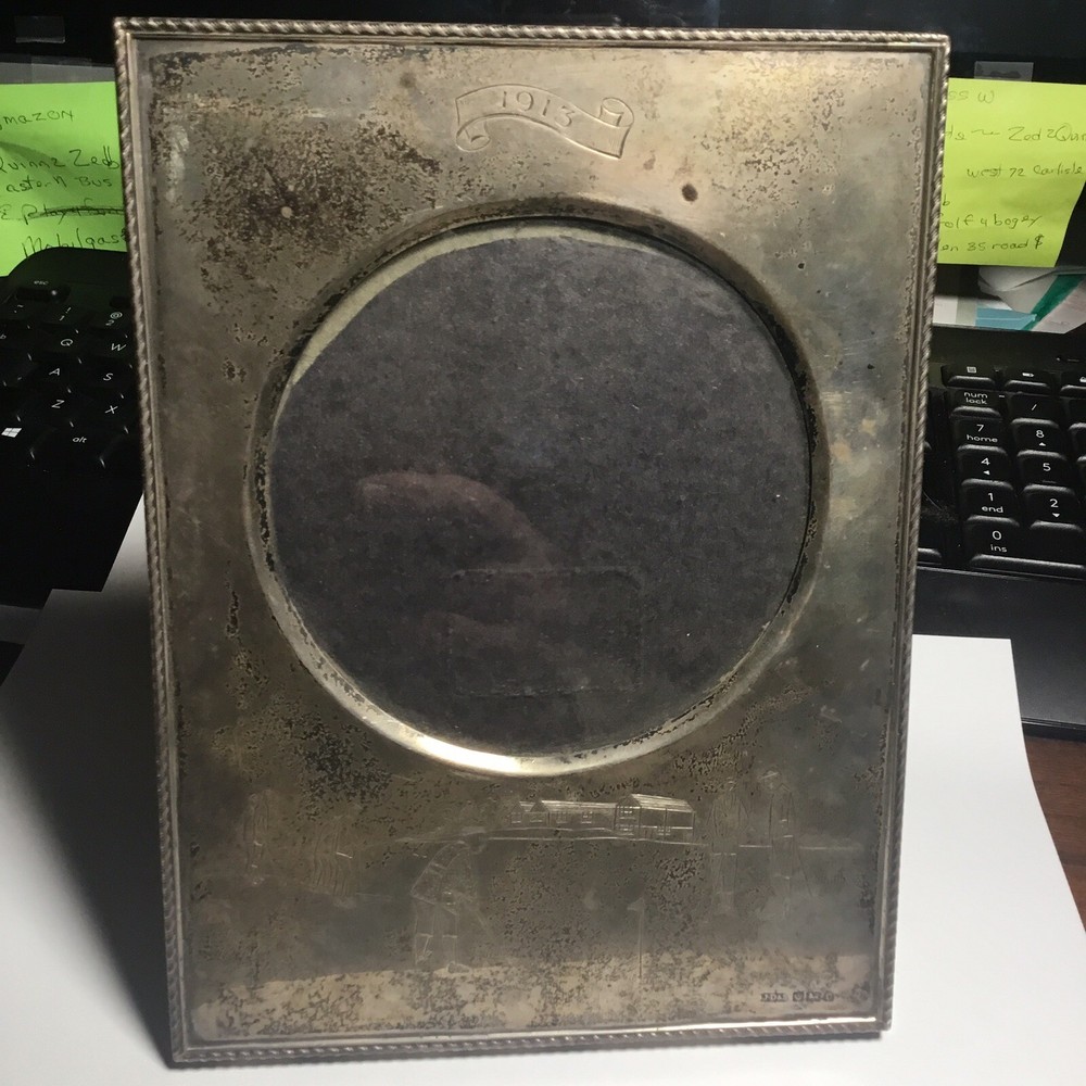 Antique Silver Golf Picture Frame/Trophy. 1913 With hallmarks