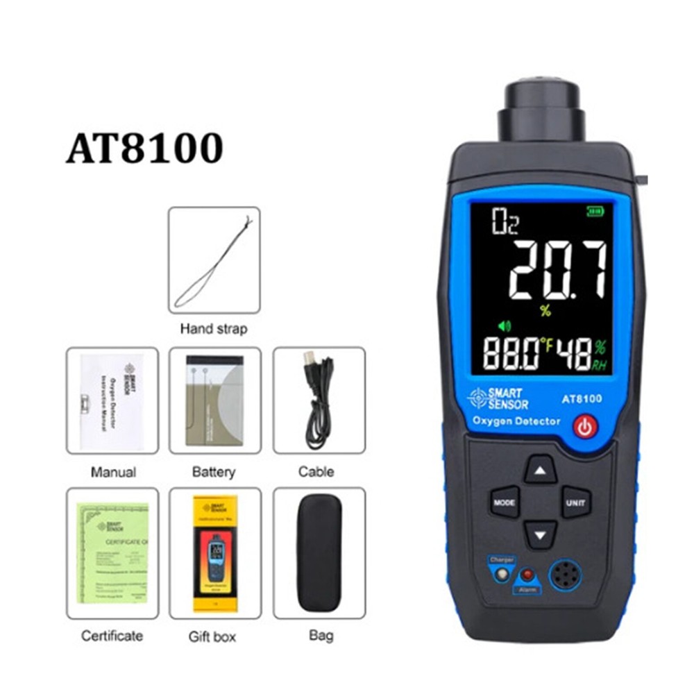 Smart Oxygen Detector Handheld Oxygen  O2 Concentration Analyzer Tester Alarm