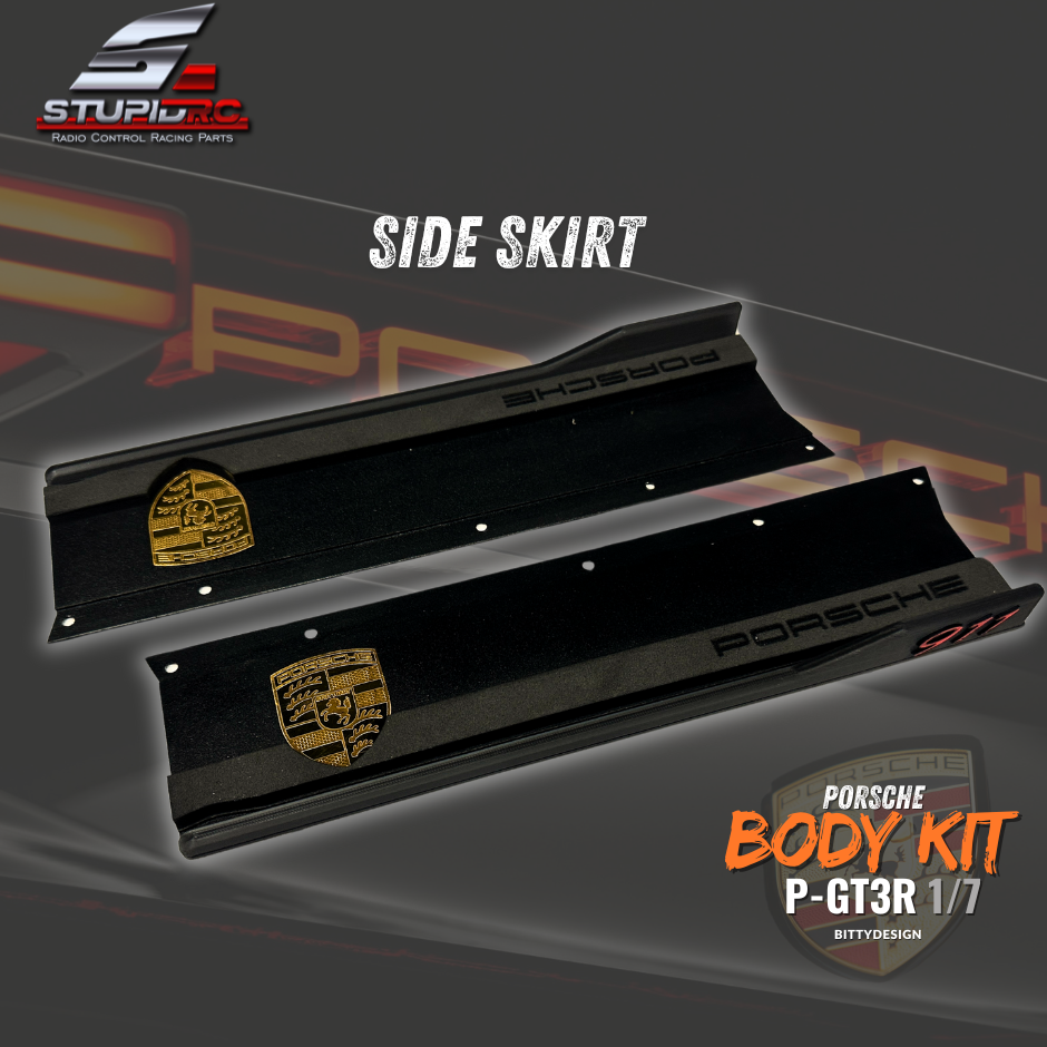 Bittydesign P-GT3R Porsche compatible Body Kit Black StupidRC