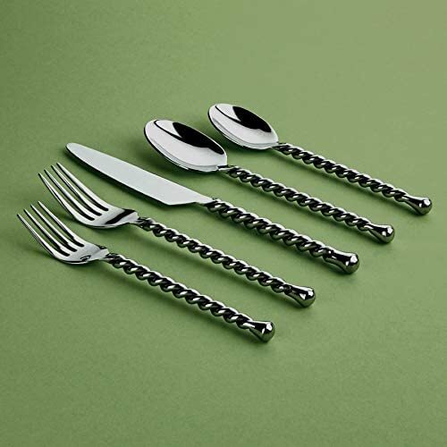 Gourmet Settings Silver Tear 18/10 Stainless 20pc. Flatware Set
