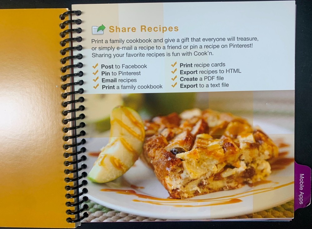 o'o'o . COOK'n App for PC or MAC . Recipe Organizer Program