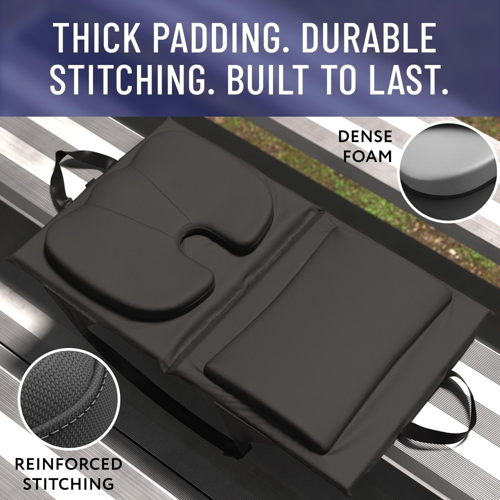 Stadium Seats with Back Support - Adjustable Memory Foam Bleacher Chairs with...