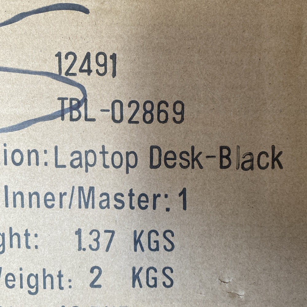 Black Laptop Desk Surface