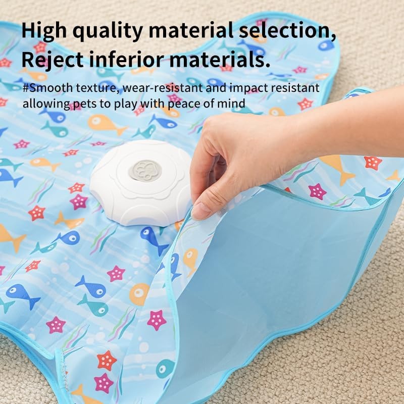 Touch-Activated Cat Toy: 3 Modes, Random Motion, Hidden Feather & Squeak