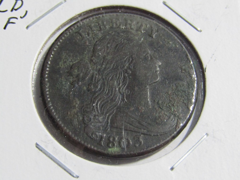 1803 Draped Bust Large Cent Large Date Large Fraction #308 - VF details