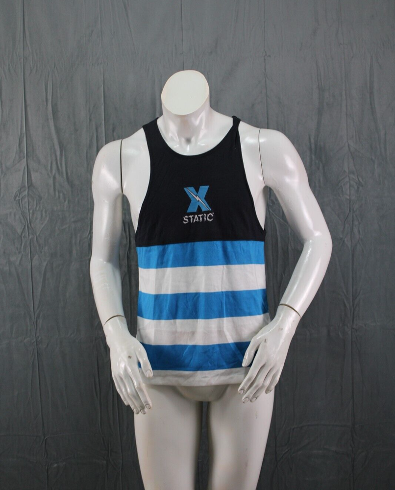 Vintage Surf Tank Top - Stripe Pattern by X Static - Men's Small (NWT)