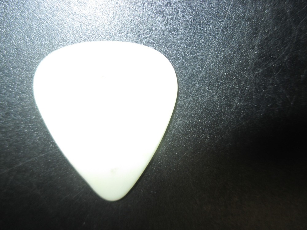 Paul Pesco Guitar Pick-White With Red Lettering