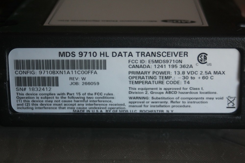 Microwave Data Systems MDS 9710HL Data Transceiver
