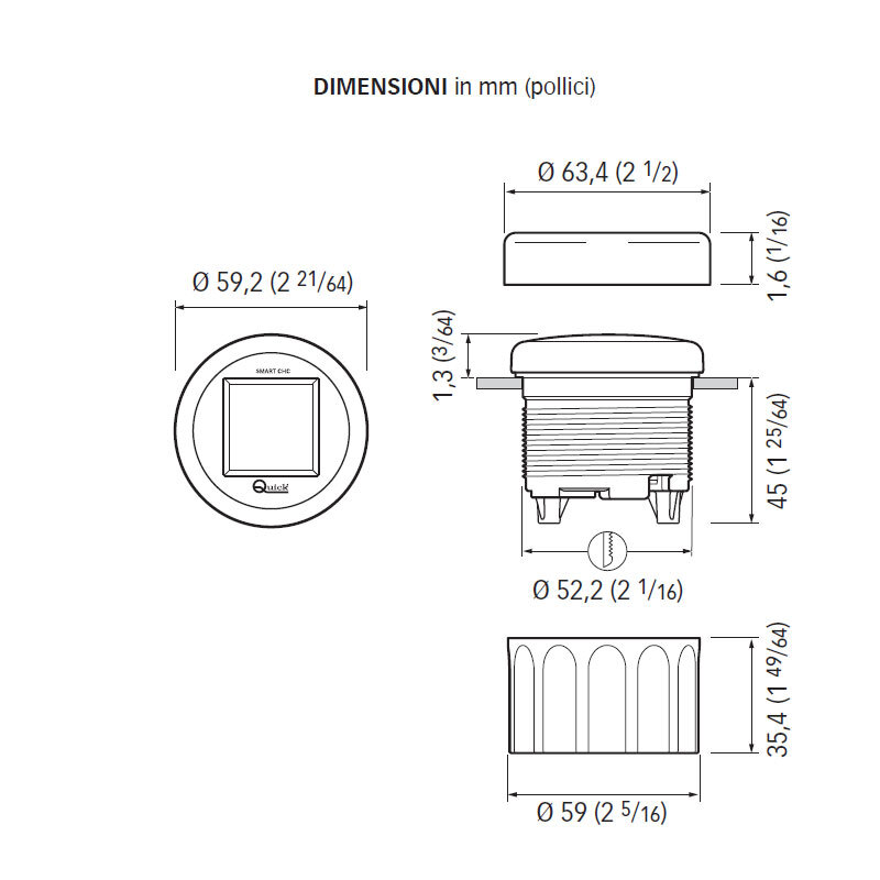 Quick SMART CHC bridge chain counter for windlass