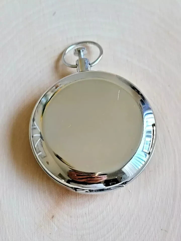 Brass Push Button Compass Silver Brass Pocket Compass Gift