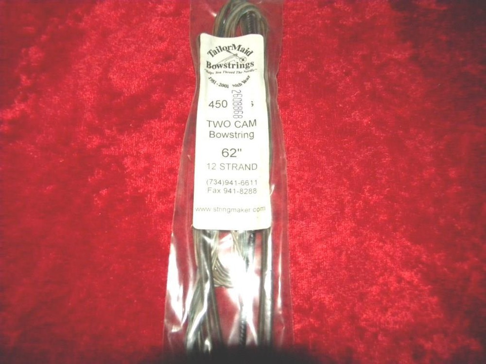 TAYLORMAID 450 PLUS 12 STRAND  2 CAM  62 "  COMPOUND BOWSTRING  FREE SAME DAY