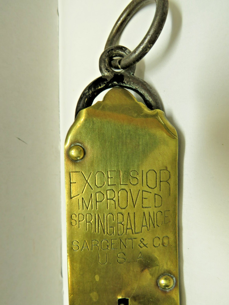 Antique Excelsior Improved Spring Balance Weight Scale 50#