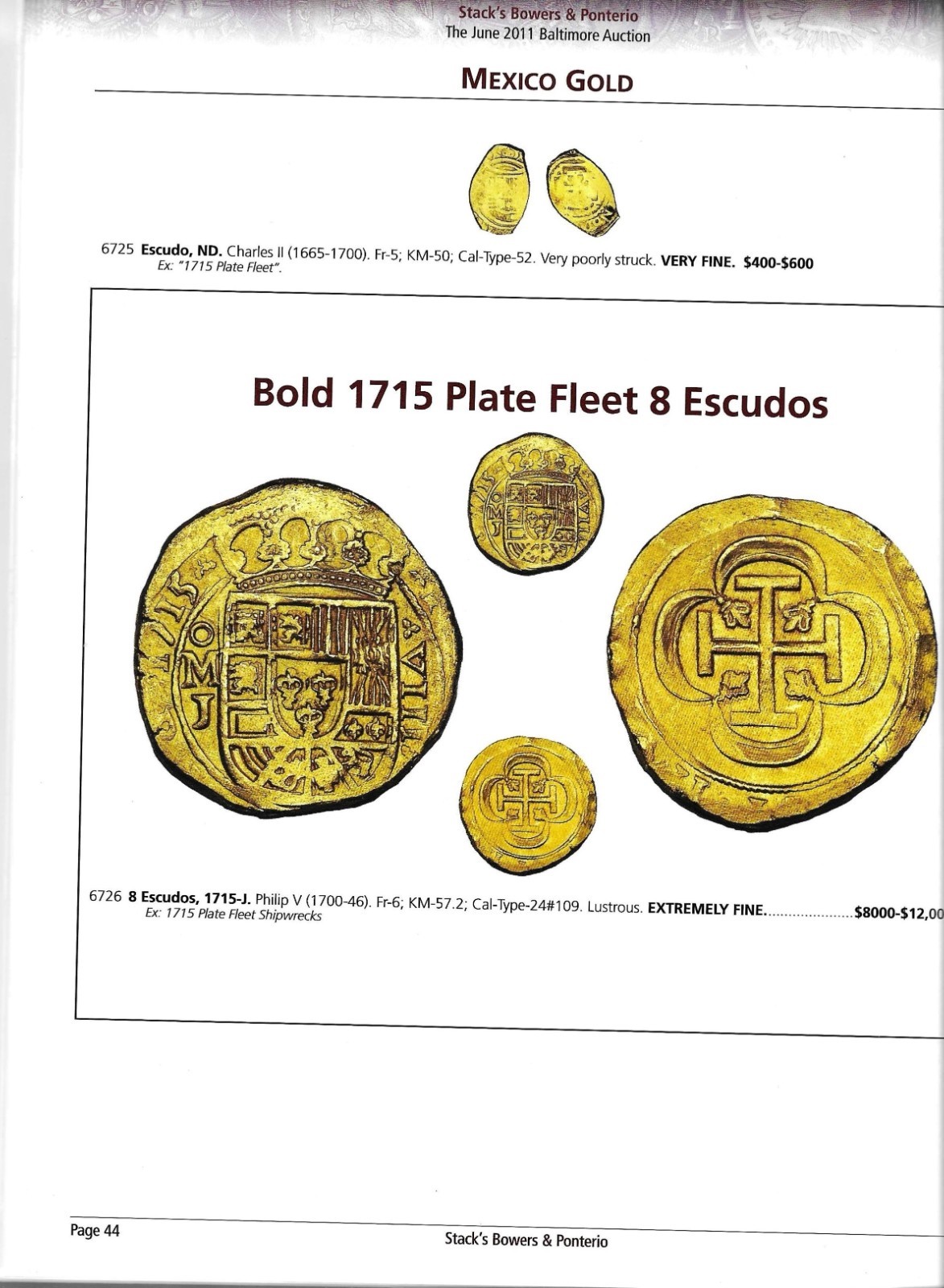 EXTENSIVE MEXICAN COINAGE IN THIS CATALOG