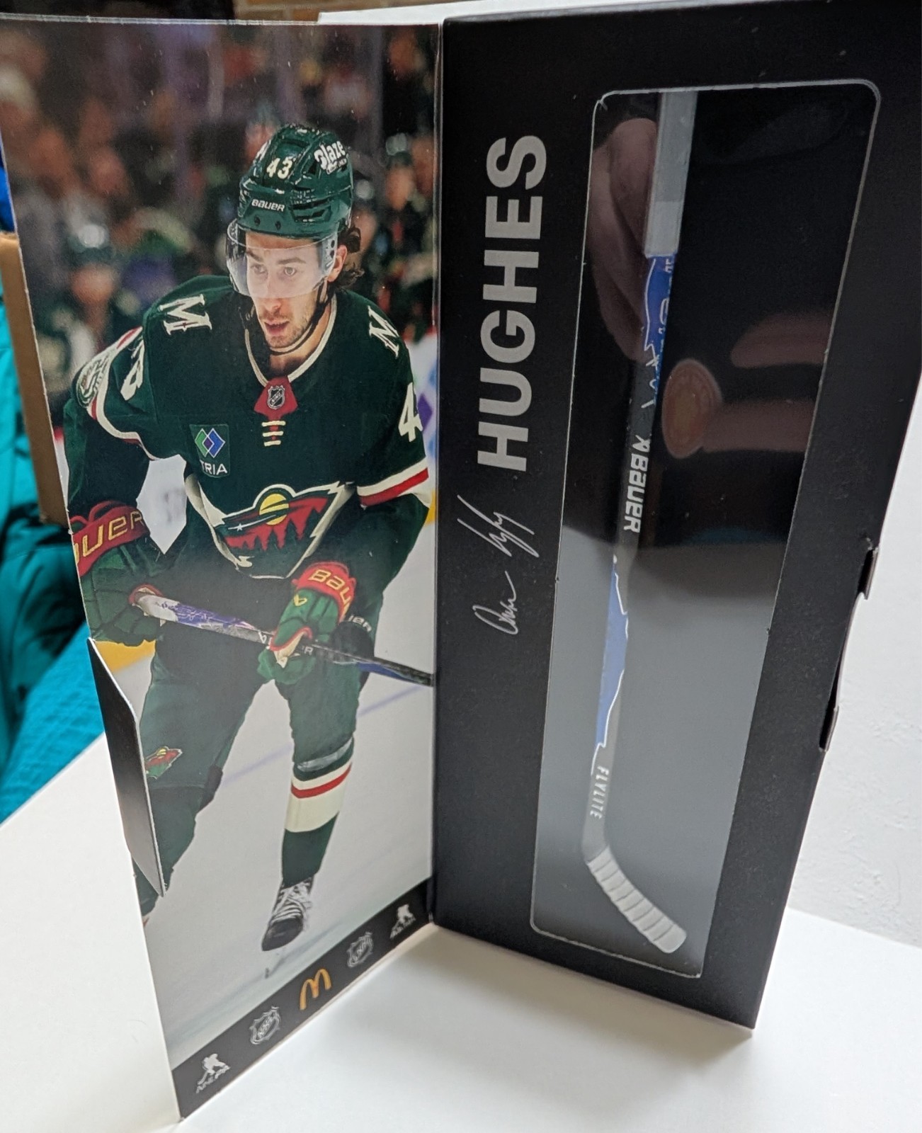 Quinn Hughes McDonald's NHL Star Sticks 2025-2026 Canada Exclusive Mini Stick