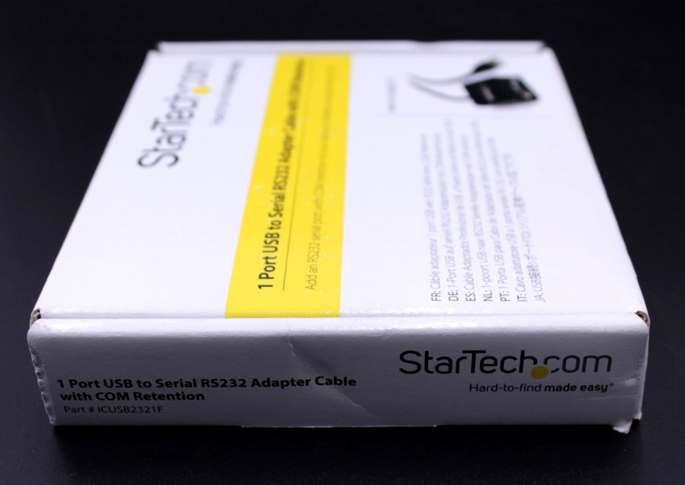 StarTech ICUSB2321F 1 Port USB to Serial RS232 Adapter Cable COM Retention NIB
