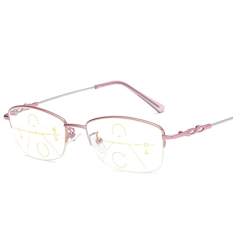 Memory Titanium Anti-Blue-Ray Progressive Multi Focus New Reading Glasses