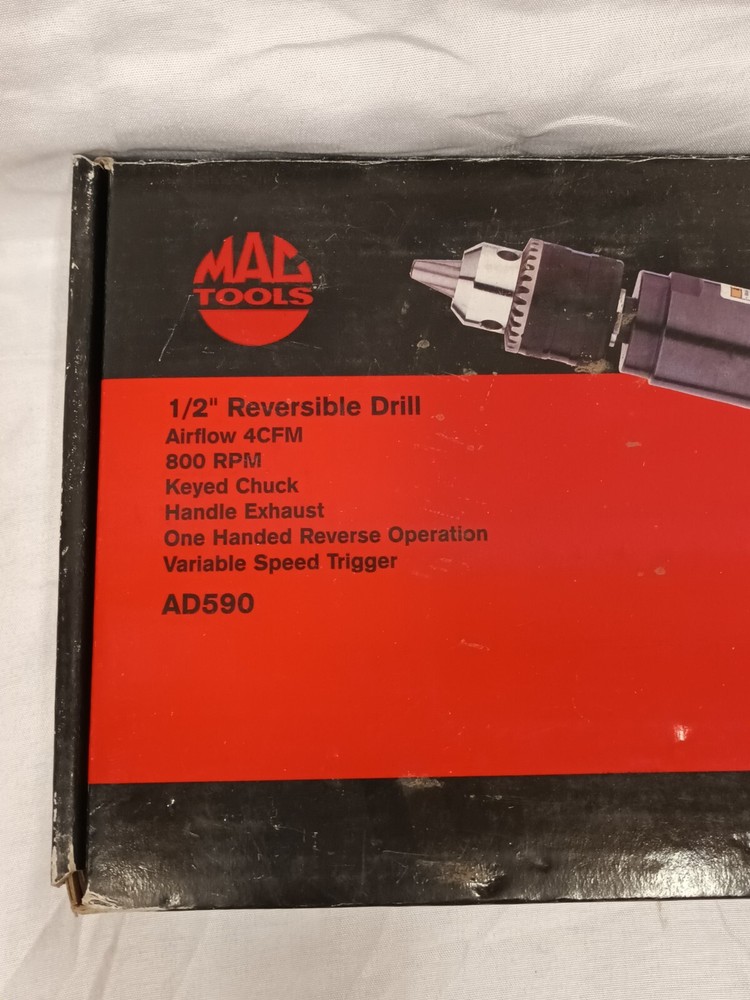 Mac Tool 1/2" Reversible Air Drill Gun (AD590) - NEW