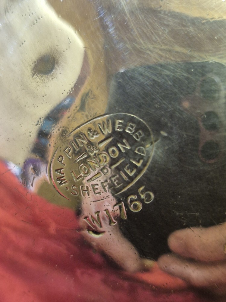 Antique Maplin And Webb Silver Plated Tilting Tea Pot On Stand With Burner.