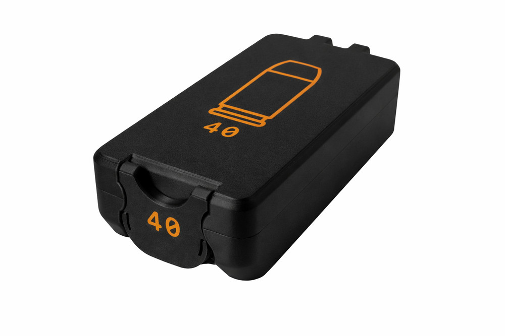 40 S&W Ammo Box – 50 Rounds - Snap Close Storage Box | Fully Customizable