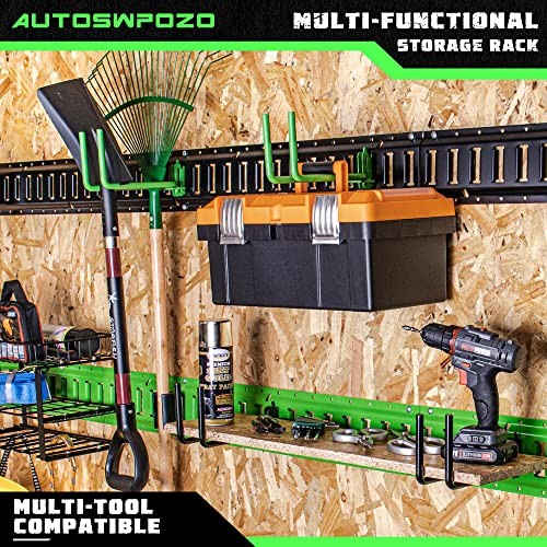 2-Pack E-Track Heavy Duty Shovel/Tool Hanger, E Track Hooks for Tools, 2 Pack