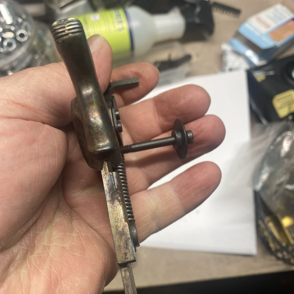 Thompson Center Muzzleloader Lock Assembly with Brass Bushing and Bolt.