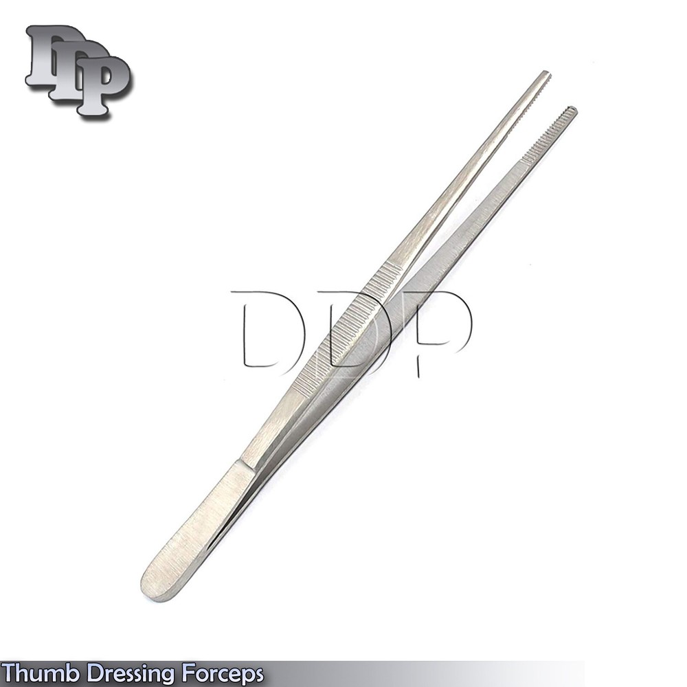 6 Thumb Dressing Forceps 5.00" Serrated Jaws