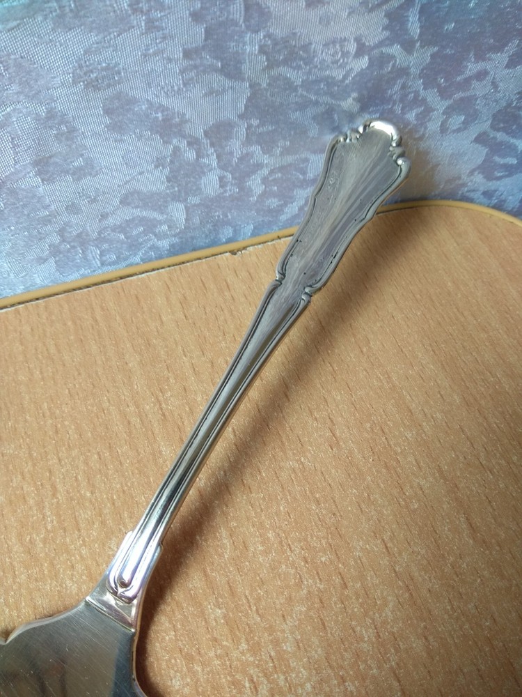 Rare Vintage SILVER Shoulder Kitchenware Cake spatula stamp 800